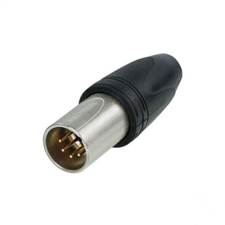 Neutrik XLR 5p. Connector Male IP65 Contactos de oro, carcasa de níquel - Imagen 1