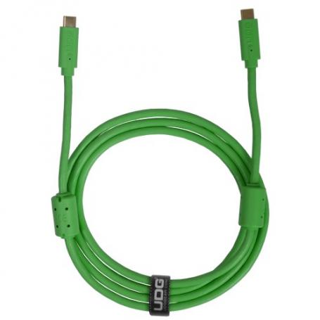 U99001GR - ULTIMATE AUDIO CABLE USB 3.2 C-C GREEN STRAIGHT 1,5M