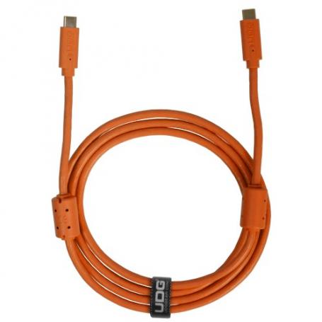 U99001OR - ULTIMATE AUDIO CABLE USB 3.2 C-C ORANGE STRAIGHT 1,5M