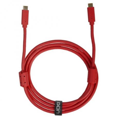 U99001RD - ULTIMATE AUDIO CABLE USB 3.2 C-C RED STRAIGHT 1,5M