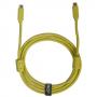 U99001YL - ULTIMATE AUDIO CABLE USB 3.2 C-C YELLOW STRAIGHT 1,5M