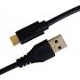 U98001BL - ULTIMATE AUDIO CABLE USB 3.0 C-A BLACK STRAIGHT 1,5M