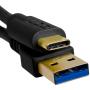 U98001BL - ULTIMATE AUDIO CABLE USB 3.0 C-A BLACK STRAIGHT 1,5M