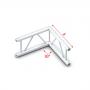 Milos Corner 90° vertical Pro-30 Step P Truss - Imagen 1