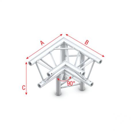 Milos Corner 90° down right, apex down Pro-30 Triangle P Truss - Imagen 1