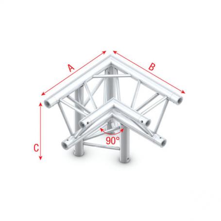 Milos Corner 90° down left, apex down Pro-30 Triangle P Truss - Imagen 1