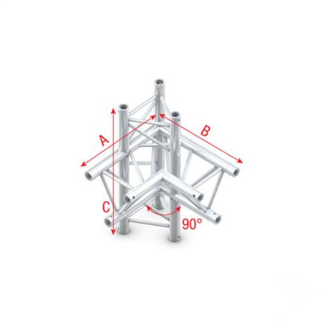 Milos Corner 90° up/down, right Pro-30 Triangle P Truss - Imagen 1