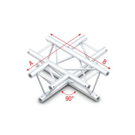 Milos 90° 4-way horizontal Pro-30 Triangle P Truss - Imagen 1