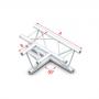 Milos 90° 3-way horizontal Pro-30 Triangle P Truss - Imagen 1