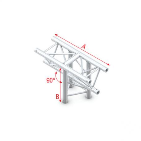 Milos T-Cross vertical 3-way, apex down Pro-30 Triangle P Truss - Imagen 1