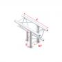 Milos T-Cross up/down 3-way Pro-30 Triangle P Truss - Imagen 1