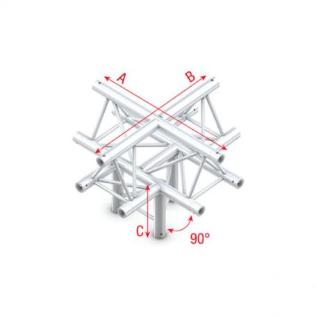 Milos Cross + down 5-way, apex up Pro-30 Triangle P Truss - Imagen 1