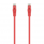 CABLE RED AISENS LATIGUILLO RJ45 LSZH CAT.6A UTP AWG24 1.5M ROJO