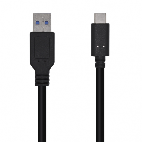 CABLE AISENS USB 3.1 GEN2 10GBPS 3A TIPO USB-C M-A M NEGRO 1,5mt