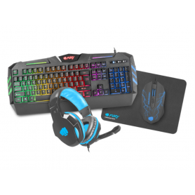 COMBO GAMING FURY THUNDERSTREAK TECLADO+RATON+AURIC+ALFOM