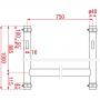 Showtec H-Downrigger Aluminio (FT/FQ) - Imagen 3