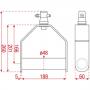 Showtec Single Downrigger Aluminio (FT/FQ) - Imagen 3