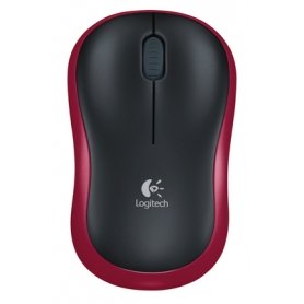 RATON OPTICO LOGITECH M185 WIRELESS ROJO - Imagen 1