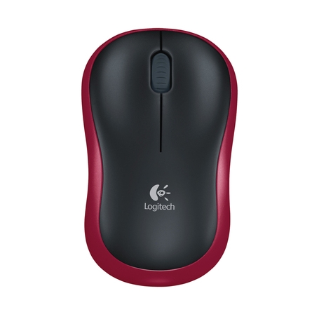 RATON OPTICO LOGITECH M185 WIRELESS ROJO - Imagen 1