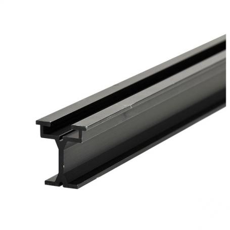 Wentex Eurotrack - Rail - 200(l)cm Negro (recubierto con polvo) - Imagen 1