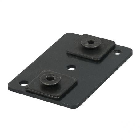 Wentex Eurotrack - Ceiling mount (loose part) Negro (recubierto con polvo) - Imagen 1