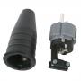 PCE Rubber Schuko 230V/240V CEE7/VII Connector Male Gris - Imagen 3