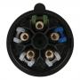 PCE CEE 16A 400V 5p Plug Male Negro, Turbo Twist, IP44 - Imagen 2