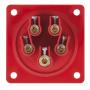 PCE CEE 16A 400V 5p Socket Male Rojo, IP44 - Imagen 2