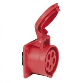 PCE CEE 16A 400V 5p Socket Female Rojo, IP44 - Imagen 1