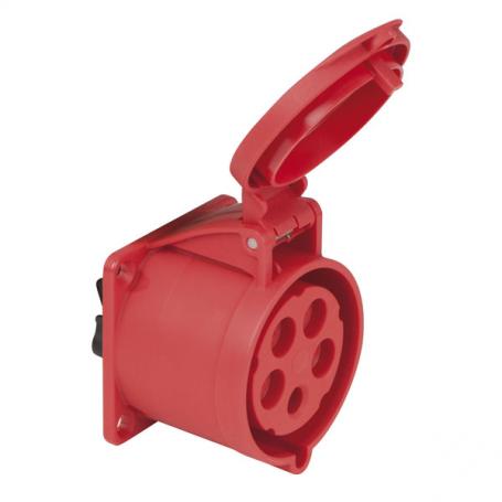 PCE CEE 32A 400V 5p Socket Female Rojo, IP44 - Imagen 1