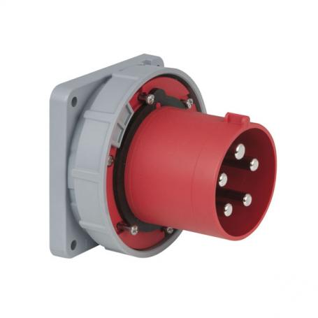 PCE CEE 125A 400V 5p Socket Male Rojo, IP67 - Imagen 1