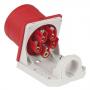 PCE CEE 32A 400V 5p Wallmount Male Rojo, IP44 - Imagen 2