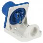 PCE CEE 16A 240V 3p Wallmount Male Azul, IP44 - Imagen 2