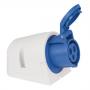 PCE CEE 16A 240V 3p Wallmount Female Azul, IP44 - Imagen 1