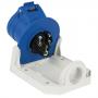 PCE CEE 16A 240V 3p Wallmount Female Azul, IP44 - Imagen 2