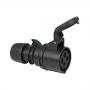 PCE CEE 16A 400V 4p Plug Female Negro, Turbo Twist, IP44 - Imagen 1