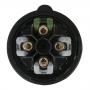 PCE CEE 16A 400V 4p Plug Female Negro, Turbo Twist, IP44 - Imagen 2