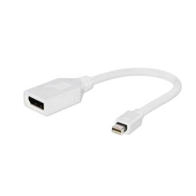 CABLE ADAPTADOR GEMBIRD MINI DISPLAYPORT MACHO A DISPLAYPORT HEMBRA BLANCO - Imagen 1