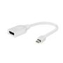 CABLE ADAPTADOR GEMBIRD MINI DISPLAYPORT MACHO A DISPLAYPORT HEMBRA BLANCO - Imagen 1