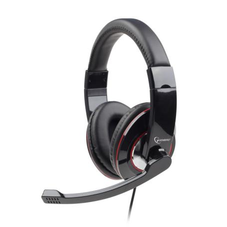 AURICULARES GEMBIRD MICROFONO CONTROL VOL NEGRO  ALAMBRICO - Imagen 1