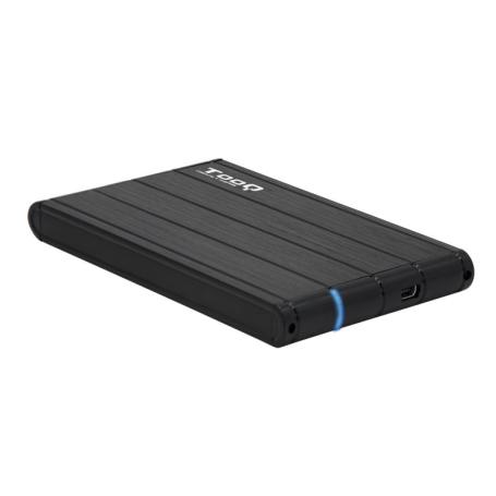 CAJA EXTERNA TOOQ TQE-2530B 2,5" 9,,5 MM SATA USB 3.0 NEGRA - Imagen 1