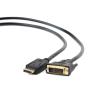 CABLE ADAPTADOR GEMBIRD DISPLAYPORT MACHO A DVI MACHO 1,8M - Imagen 1