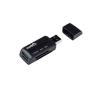 LECTOR DE TARJETAS NATEC MINI ANT 3 SDHC MMC M2 MICROSD USB 2.0 NEGRO - Imagen 1