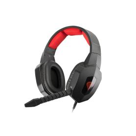 AURICULARES GAMING GENESIS ARGON 400 NEGRO ROJO - Imagen 1