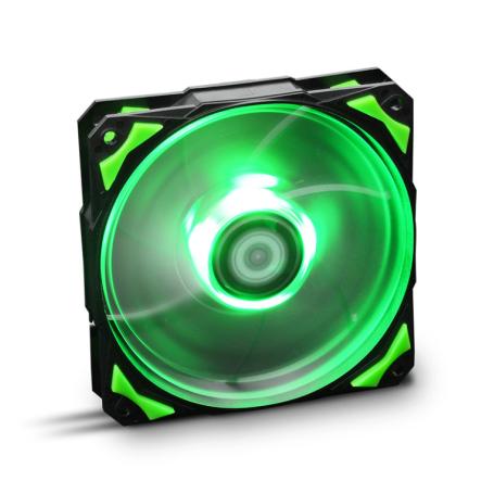 VENTILADOR CAJA NOX HUMMER H-FAN LED 120MM NEGRO LED VERDE - Imagen 1