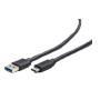 CABLE USB GEMBIRD 3.0 A TIPO C MACHO MACHO 1M - Imagen 1