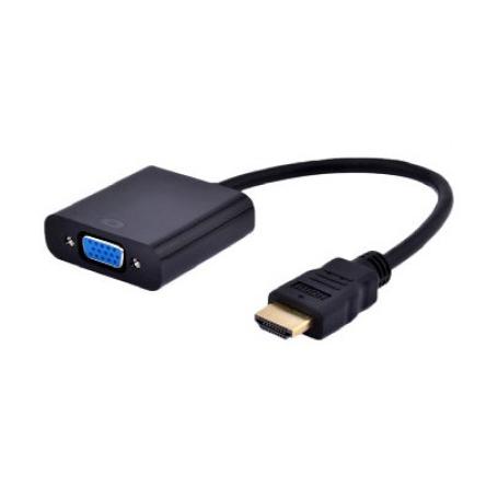 ADAPTADOR GEMBIRD HDMI A VGA HEMBRA CON 3,5MM AUDIO 0,20M - Imagen 1