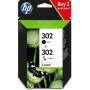 TINTA HP 302 PACK AHORRO NEGRO,TRI-COLOR X 2 - Imagen 1