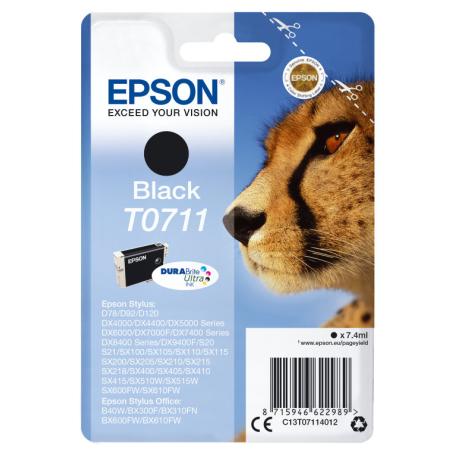 TINTA EPSON T0711 NEGRO DX4000 5000 6000 7000F - Imagen 1