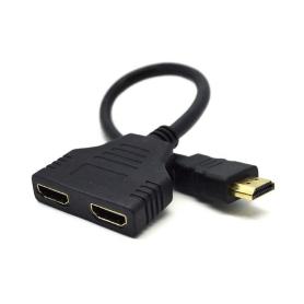 CABLE HDMI GEMBIRD DOBLE PUERTO HDMI PASIVA - Imagen 1